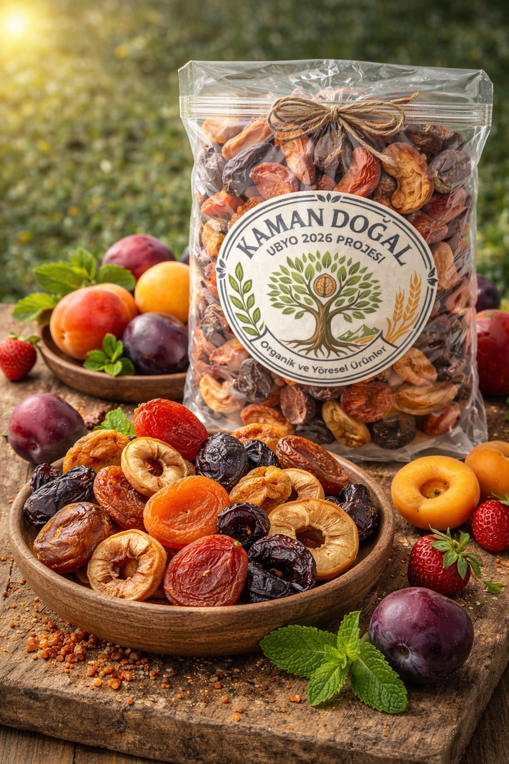 Güneşte Kurutulmuş Karışık Meyve